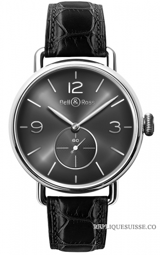 Bell & Ross WW1 Argentium Ruthenium VinTAGe des hommes Montre Réplique