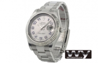 Rolex Datejust II Silver Arabic Dial Hommes 116334SAO Montre Réplique