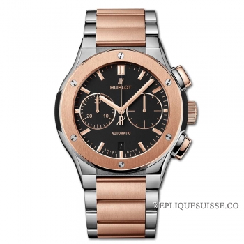 Réplique Bracelet Hublot Classic Fusion Chronographe Titanium King Gold