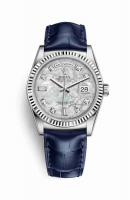 Copie Montre Rolex Day-Date 36 Or blanc 18 ct 118139 Diamants blancs serti de nacre Cadran m118139-0090