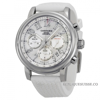 Chopard Mille Miglia Automatique Chronographe Blanc Rubber montres pour dames 168511-3018