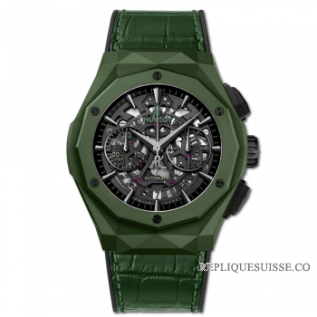 Réplique Hublot Classic Fusion Aerofusion Chronographe Orlinski Green Ceramique