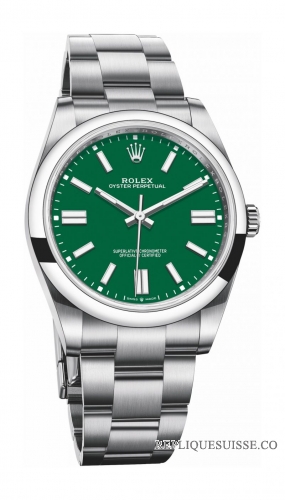 Rolex Oyster Perpetual 41 Cadran Vert Bracelet Oyster