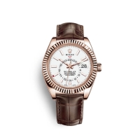 Rolex Sky-Dweller or Everose 18 ct M326135-0006 cadran blanc