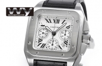 Cartier Santos 100 XL Chronographe Hommes W20090X8 Montre Réplique