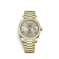 Rolex Day-Date 40 or jaune 18 ct M228398TBR-0006 Cadran argente