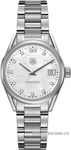 TAG Heuer Réplique Carrera Mere de Pearl Dial Dame Montre WAR1314.BA0778