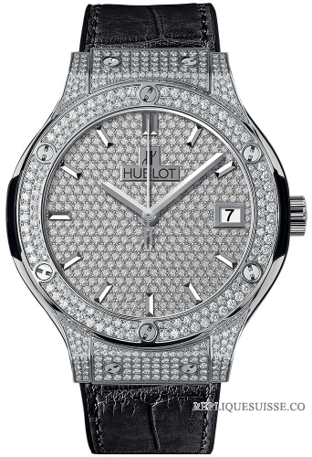 Hublot Classic Fusion Titanium Full Pave 38mm 565.NX.9010.LR.1704