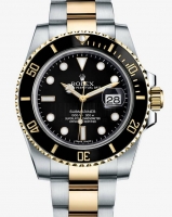 Réplique Rolex Submariner Date Two Tone noir Dial 116613LN