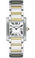 Cartier Tank Francaise Or & acier Midsize W51012Q4 Montre Réplique