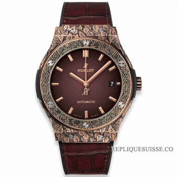 Copie Montre Hublot Classic Fusion Fuente Edition Limitee King Gold 45mm 511.OX.6670.LR.OPX17