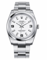 Réplique Rolex Air-King Domed Bezel argent cadran 114200 WAO Montre Repli 114200 WAO