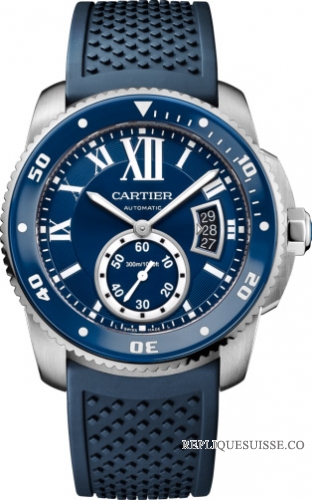 Calibre de Cartier Plongeur Bleu montre Réplique WSCA0011