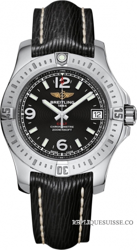 Breitling Chronomat Quartz Femmes avec bracelet en cuir