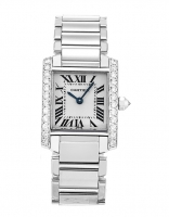 Cartier Tank Francaise Diamants 18k Or Blanc Femme WE100251
