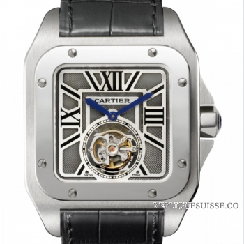 Cartier Santos 100 Flying Tourbillon XL W2020017 Montre Réplique