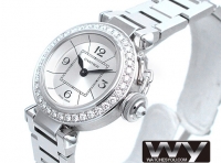 Cartier Miss Pasha 27mm Diamants Dames WJ124012 Montre Réplique