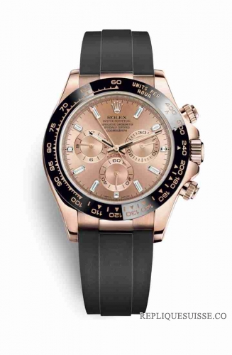 Copie Montre Rolex Cosmograph Daytona 18 ct Everose or 116515LN cadran rose m116515ln-0016