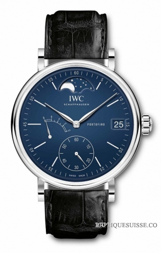 Copie Montre IWC Portofino edition de phase de lune de blessure a la main 150 ans IW516405