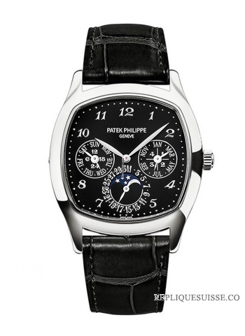 Patek Philippe Grand Complications Calendrier Perpetuel Jour-Date Phase de Lune 5940G-010 Montres Copie