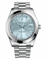 Réplique Rolex Day Date II President Platinum Ice bleu cadran 218206 IBLI 218206 IBLIP