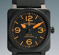 Bell & Ross BR03-92 Carbon Orange Automatique Montre Réplique