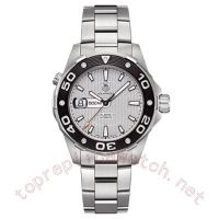 TAG Heuer Aquaracer 500M acier Silver Dial acier Bracelet Montre Réplique
