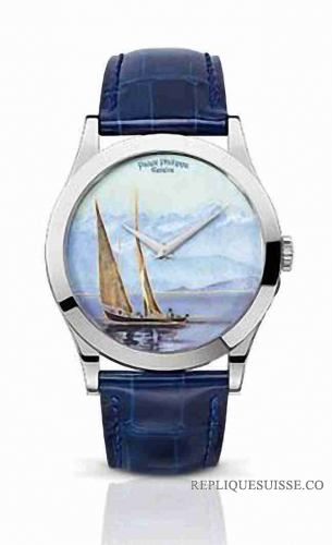 Patek Philippe Calatrava Lake Geneva Barques Montre Réplique