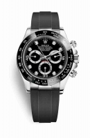 Copie Montre Rolex Cosmograph Daytona or blanc 18 carats 116519LN Diamants noirs ensemble Cadran m116519ln-0022