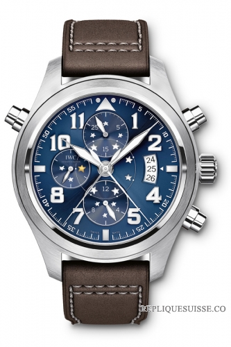 IWC s d\'Aviateur Double Chronographe Edition \"Le Petit Prince\" IW371807 Montre Réplique