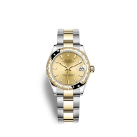 Rolex Datejust 31 Oystersteel or jaune 18 ct M278343RBR-0013 Cadran couleur champagne