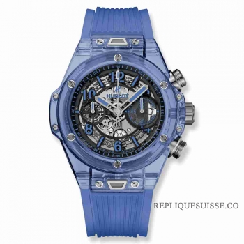 Copie Montre Hublot Big Bang Unico Bleu Saphir 45mm 411.JL.4809.RT