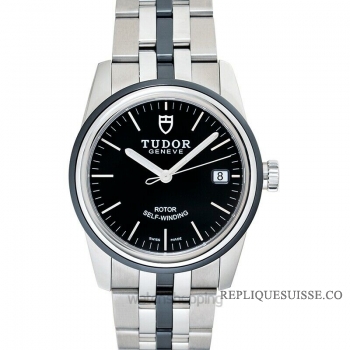 Tudor Glamour Date 55010N-68050N Noir Unisexe