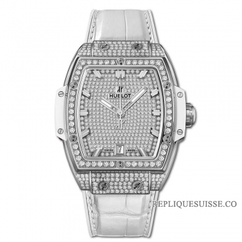 Réplique Hublot Spirit Of Big Bang Titanium White Full Pave