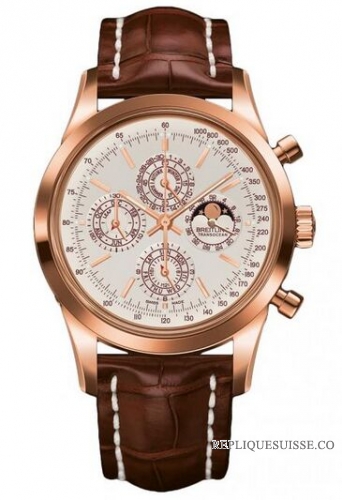 Copie Montre Chronographe Breitling Transocean QP Rose Or R2931012/G749/737P/R20BA.1