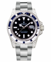 Réplique Rolex GMT Master II en or blanc cadran noir 116759 SA