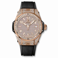 Copie Montre Hublot Big Bang Un clic King Gold Pave pleine 39mm 465.OX.9010.RX.1604