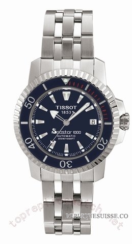 Tissot Diver Seastar acier bleu Hommes T19.1.583.41 Montre Réplique