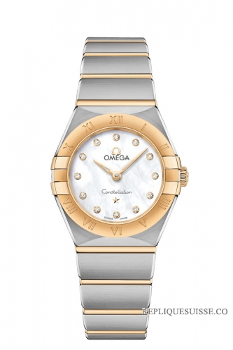 OMEGA Constellation Acier or jaune Diamants 131.20.25.60.55.002