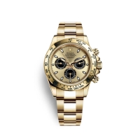 Rolex Cosmograph Daytona or jaune 18 ct M116508-0014 couleur champagne et cadran noir