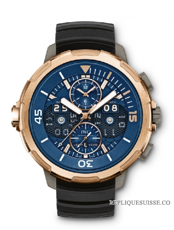 Copie Montre IWC Aquatimer Perpetual Calendrier Numerique Date-Mois IW379402