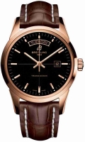 Breitling Transocean Chronographe Day and Date brun Strap avec Montre Réplique