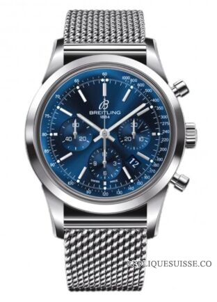 Copie Montre Breitling Transocean Chronographe edition limitee en acier inoxydable AB015112/C860/154A