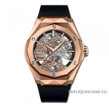 Réplique Reserve de marche Hublot Classic Fusion Tourbillon 5 jours Orlinski King Gold