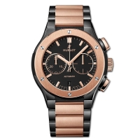 Réplique Hublot Classic Fusion Chronographe Bracelet Ceramique King Gold