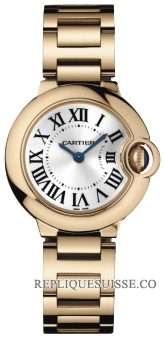 Cartier Ballon Bleu Rose Or Dames W69002Z2 Montre Réplique