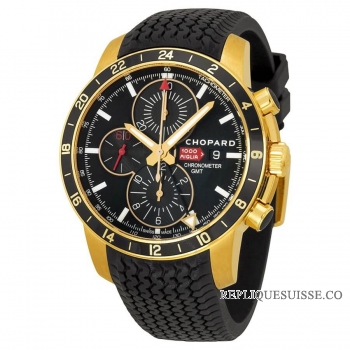 Chopard Mille Miglia noir Dial 18kt Or rose Chronographe 161288-5001