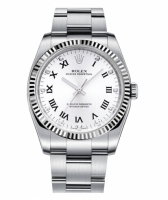 Rolex Oyster Perpetual No Date Acier inoxydable blanc cadran 116034 WDO