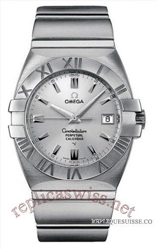 Omega Double Eagle Perpetual Calendar Quartz 1513.30.00 Hommes Montre Réplique