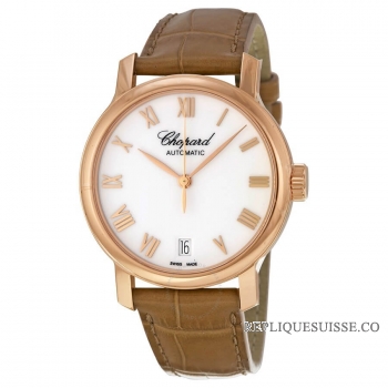 Chopard Classic Cadran blanc 18kt Or rose Automatique montres pour dames 124200-5001
